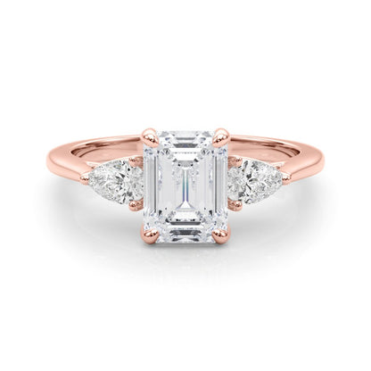Marae Round Single Row Engagement Ring In 14k White Gold