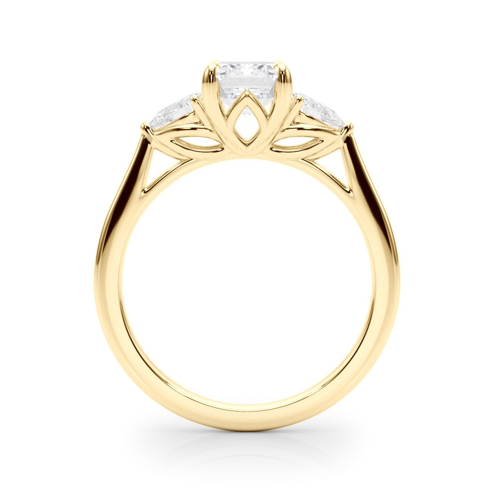 Marae Round Single Row Engagement Ring In 14k White Gold