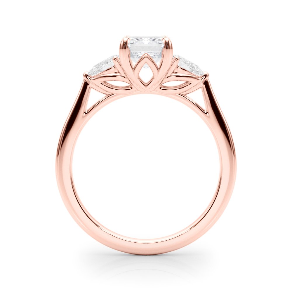 Marae Round Single Row Engagement Ring In 14k White Gold