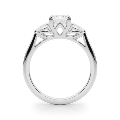 Marae Round Single Row Engagement Ring In 14k White Gold