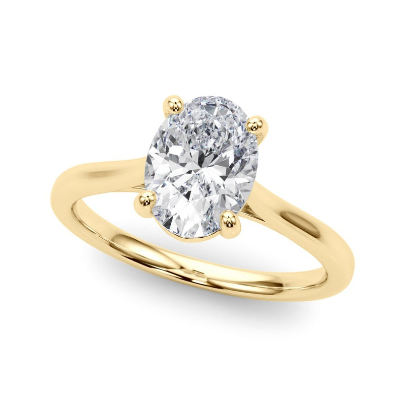 Dina Oval Solitaire Engagement Ring