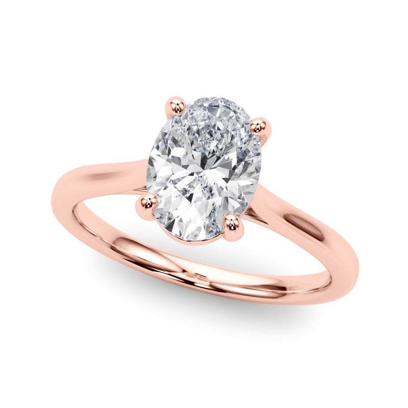 Dina Oval Solitaire Engagement Ring