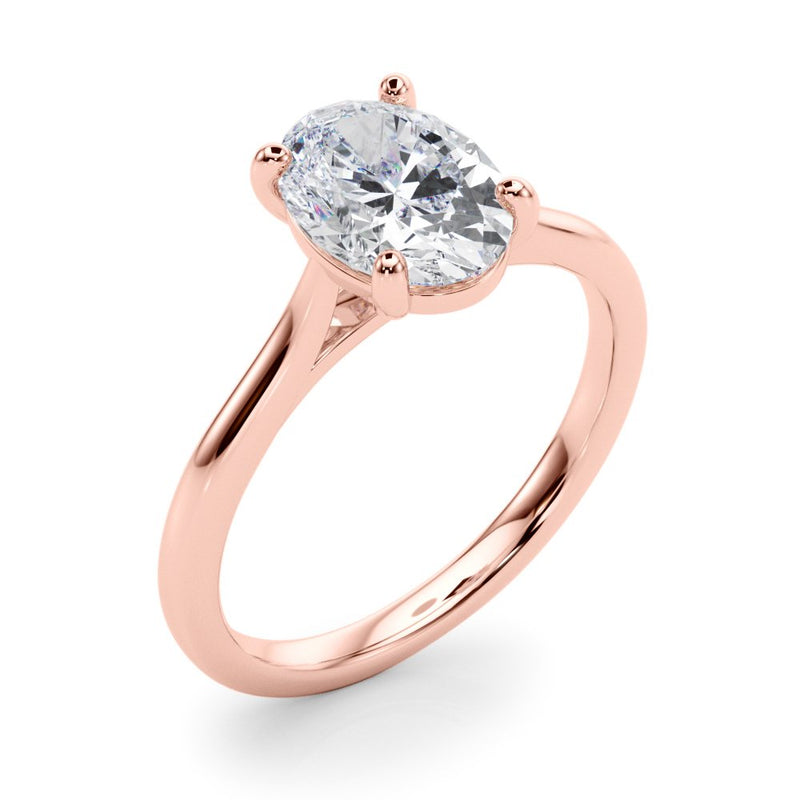 Dina Oval Solitaire Engagement Ring