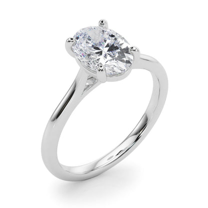 Dina Oval Solitaire Engagement Ring