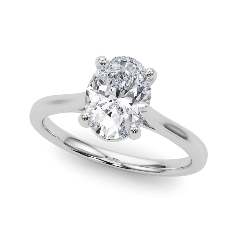 Dina Oval Solitaire Engagement Ring