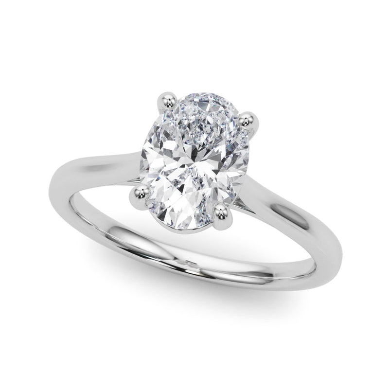 Dina Oval Solitaire Engagement Ring