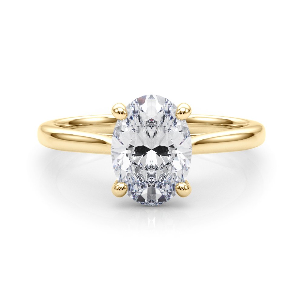 Dina Oval Solitaire Engagement Ring