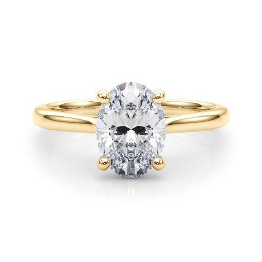 Dina Oval Solitaire Engagement Ring