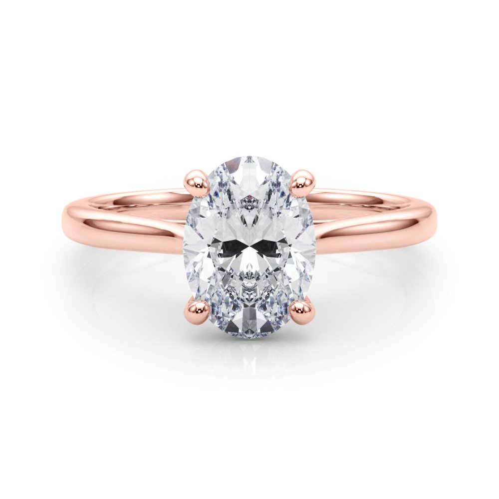Dina Oval Solitaire Engagement Ring