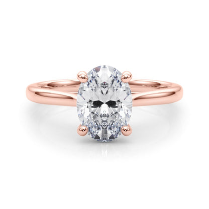 Dina Oval Solitaire Engagement Ring