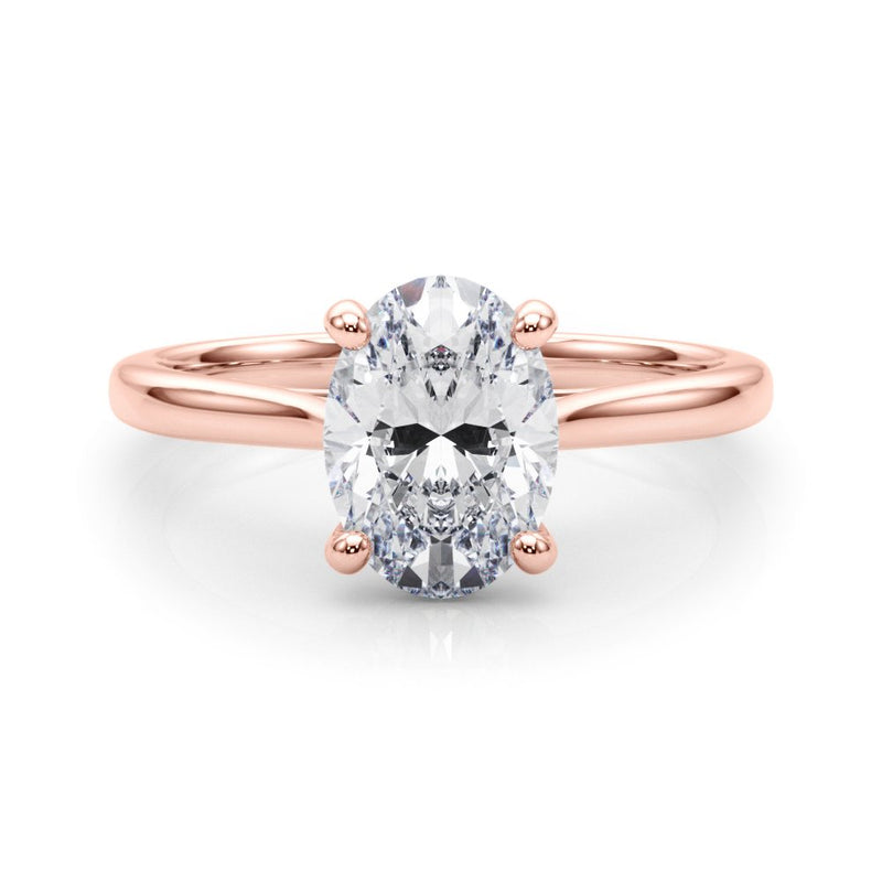 Dina Oval Solitaire Engagement Ring