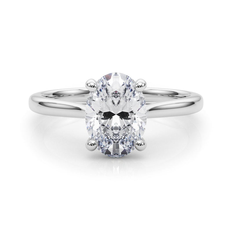 Dina Oval Solitaire Engagement Ring