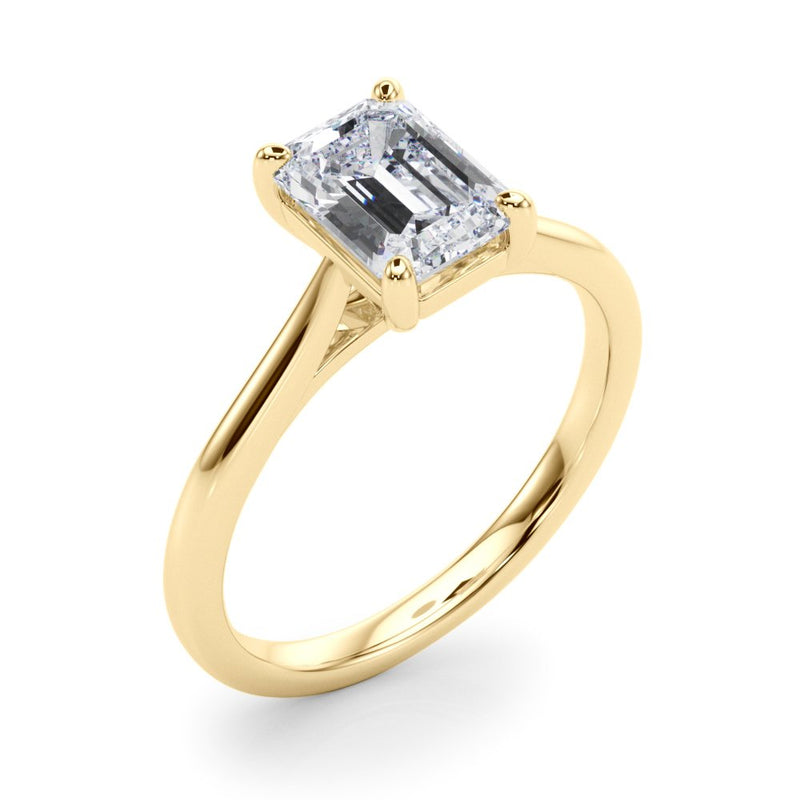 Cleo Emerald Cut Solitaire Engagement Ring