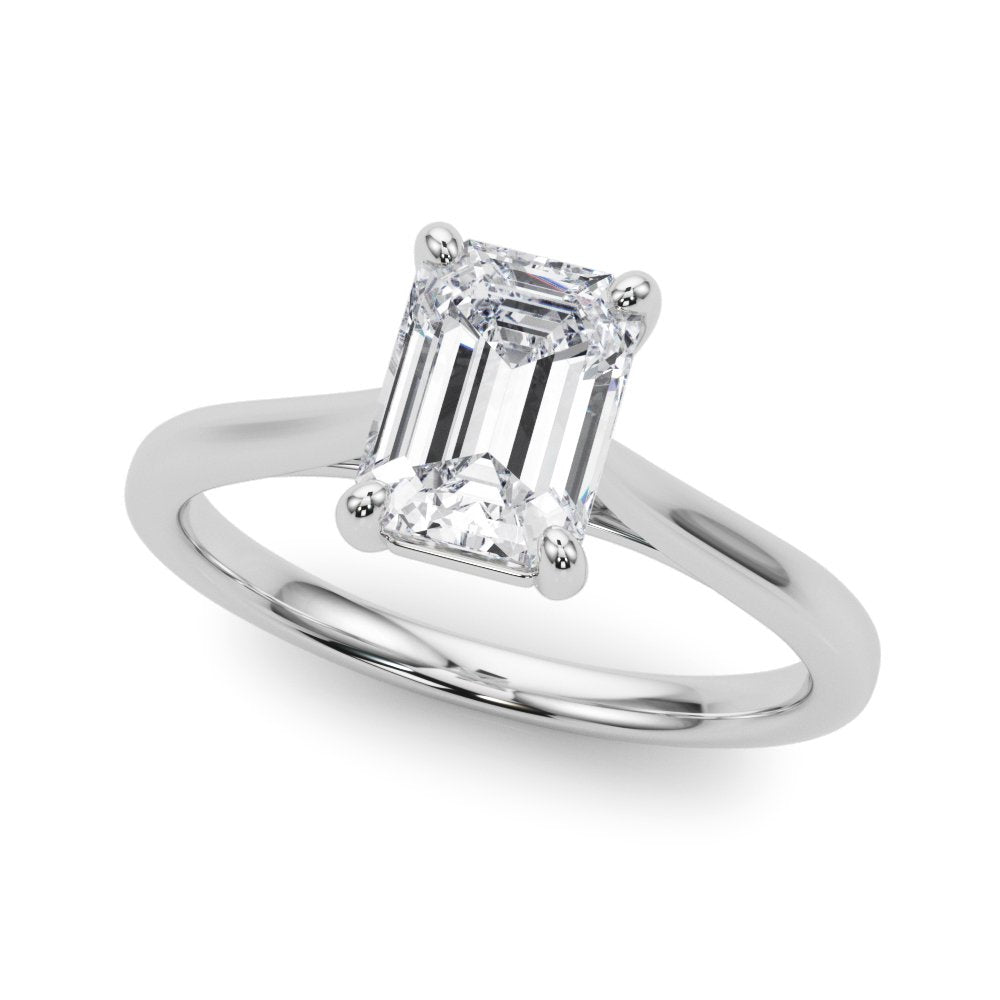 Cleo Emerald Cut Solitaire Engagement Ring