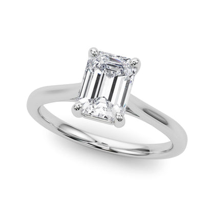 Cleo Emerald Cut Solitaire Engagement Ring