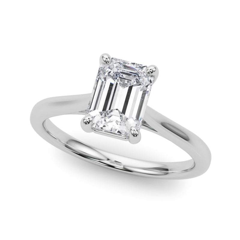 Cleo Emerald Cut Solitaire Engagement Ring