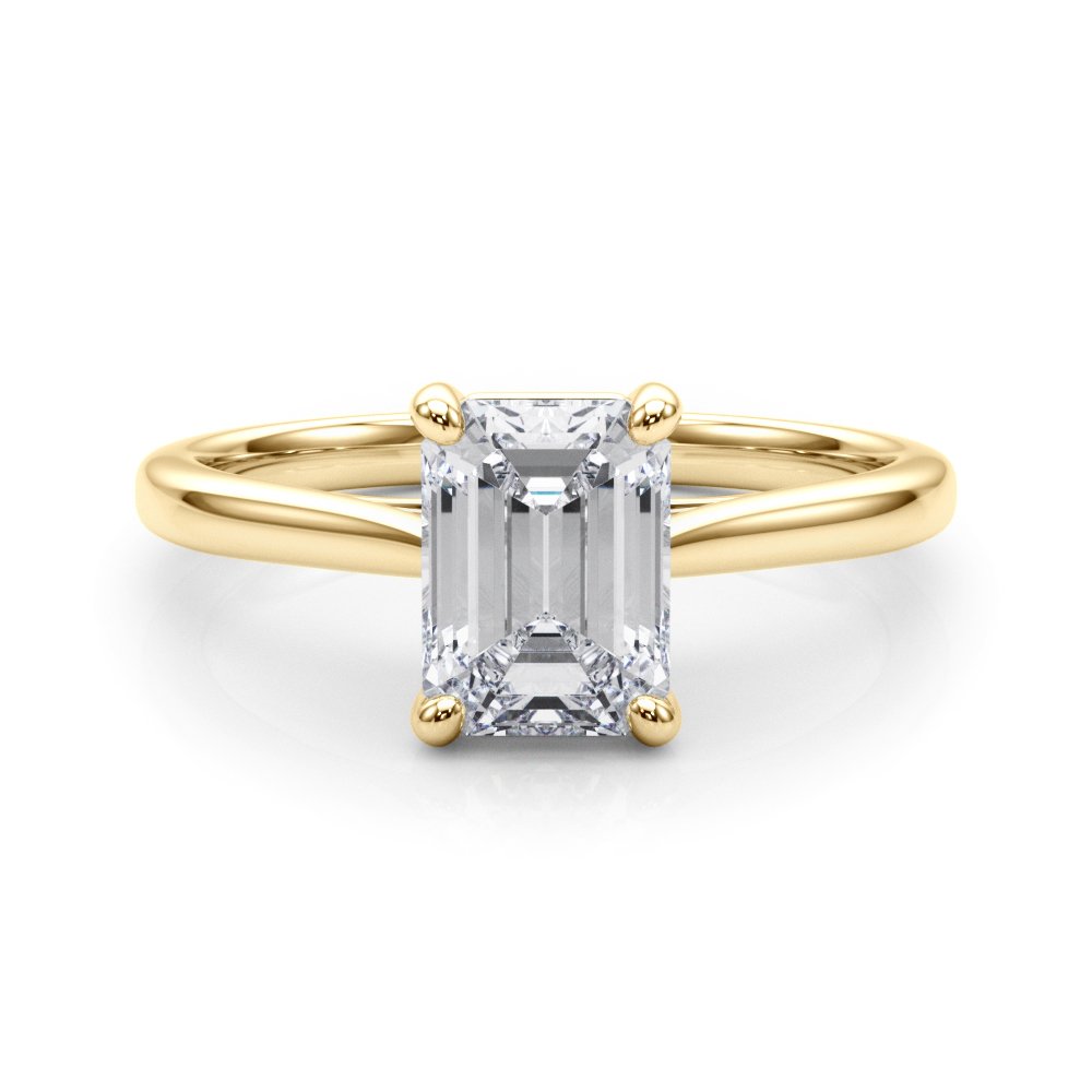 Cleo Emerald Cut Solitaire Engagement Ring