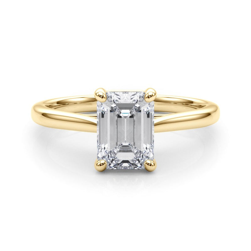 Cleo Emerald Cut Solitaire Engagement Ring