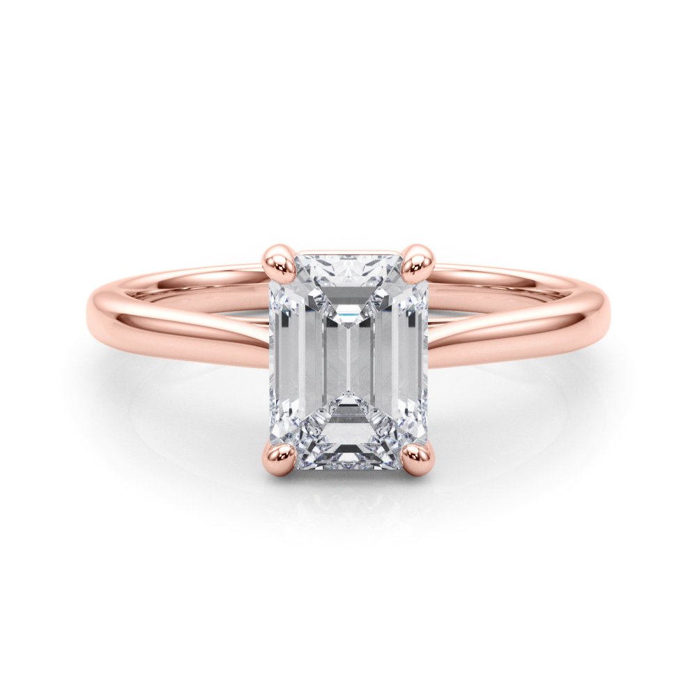Cleo Emerald Cut Solitaire Engagement Ring