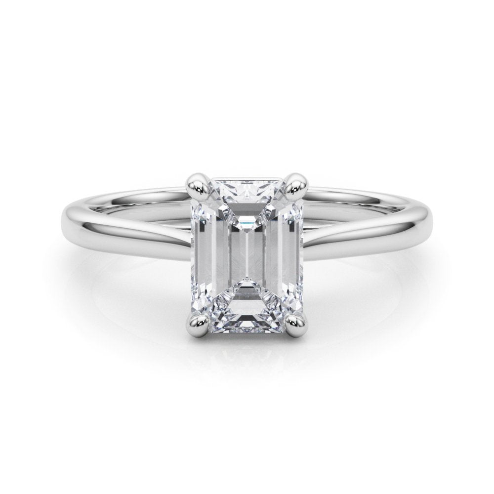 Cleo Emerald Cut Solitaire Engagement Ring