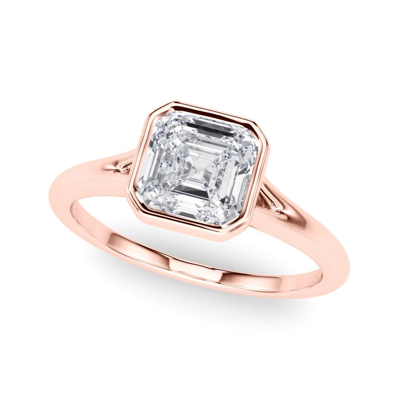 Selma Asscher Cut Solitaire Engagement Ring