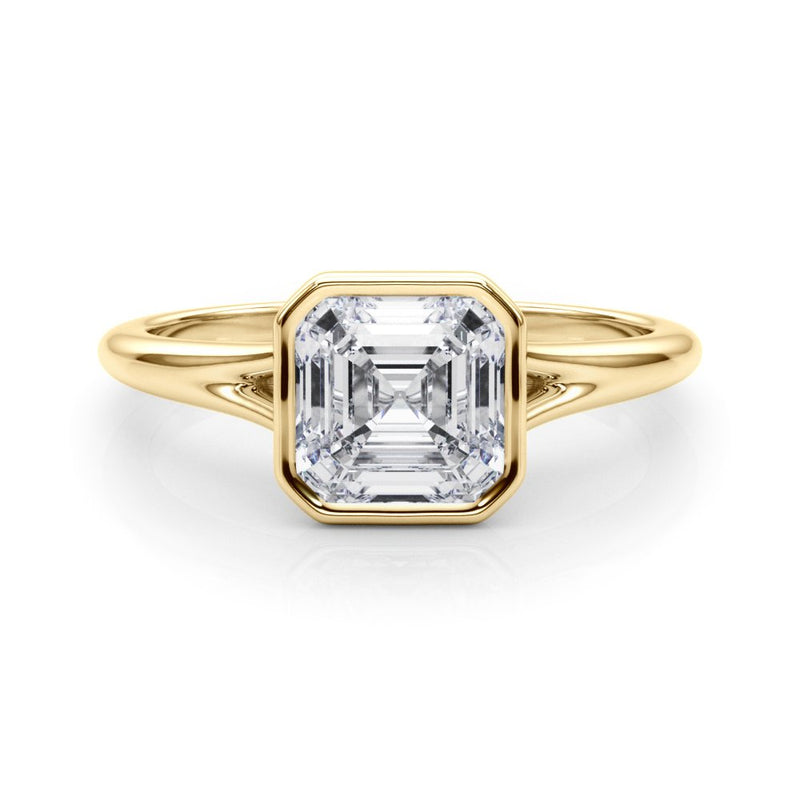 Selma Asscher Cut Solitaire Engagement Ring