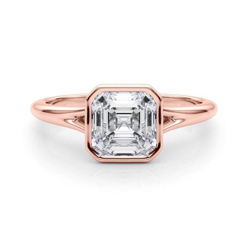 Selma Asscher Cut Solitaire Engagement Ring
