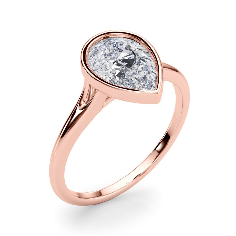 Sasha Pear Solitaire Engagement Ring