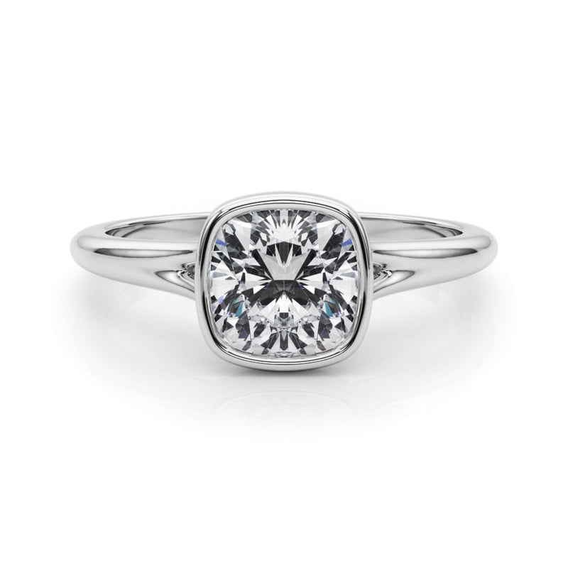 Romy Cushion Solitaire Engagement Ring