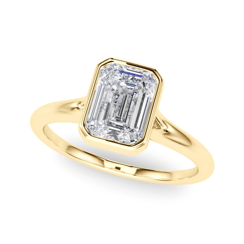 Pia Emerald Cut Solitaire Engagement Ring