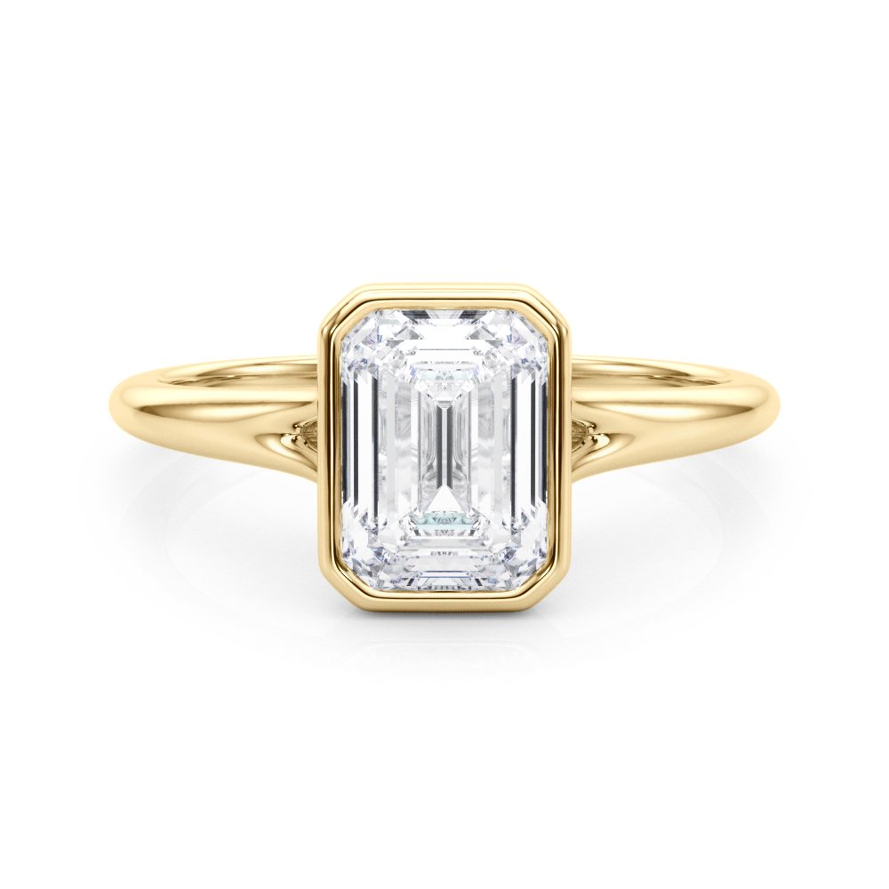 Pia Emerald Cut Solitaire Engagement Ring