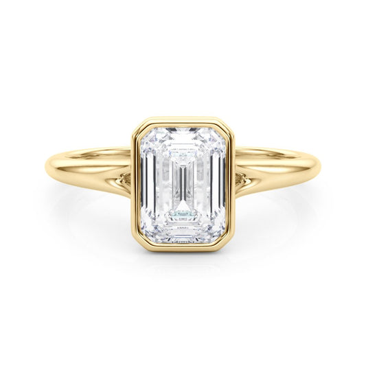 Pia Emerald Cut Solitaire Engagement Ring