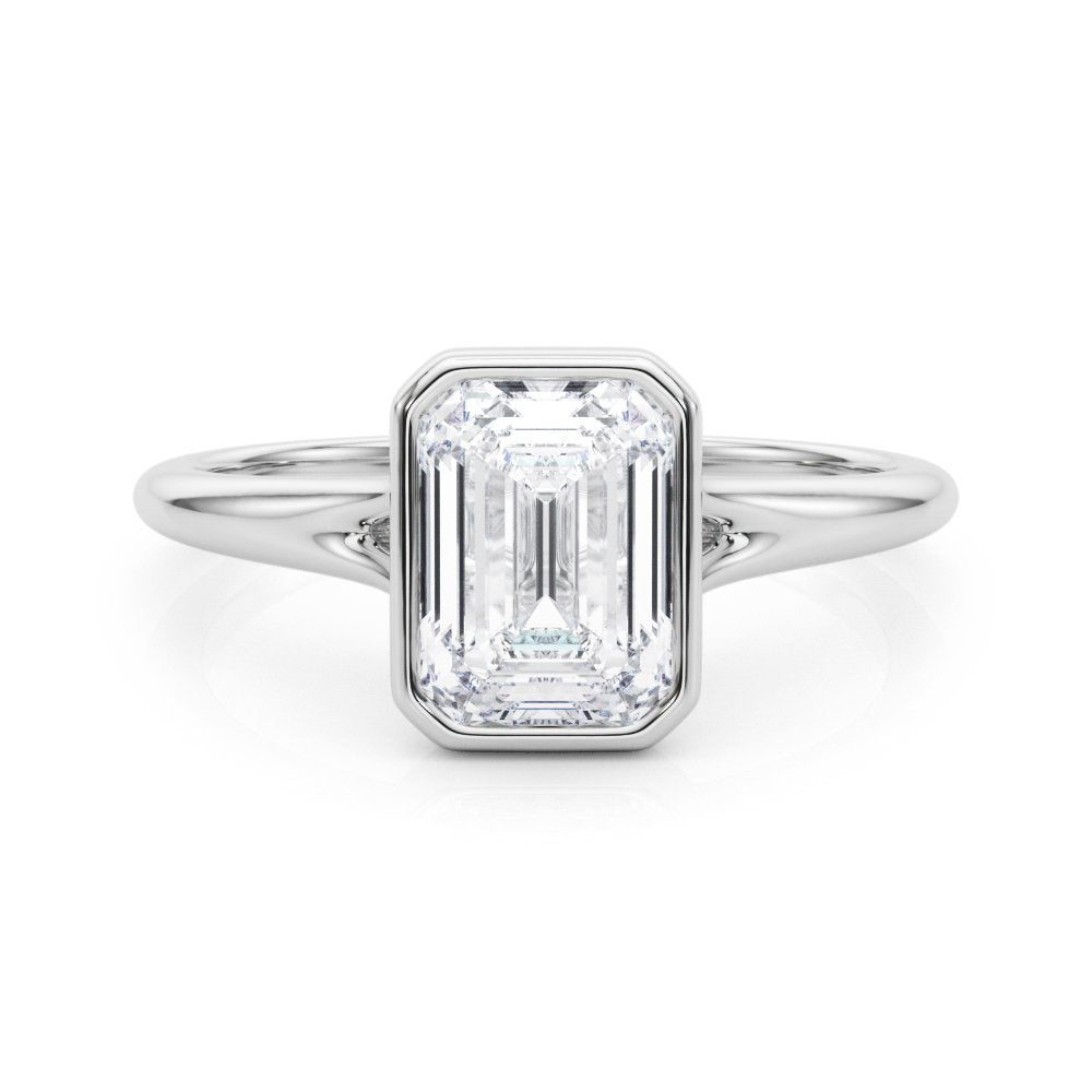 Pia Emerald Cut Solitaire Engagement Ring