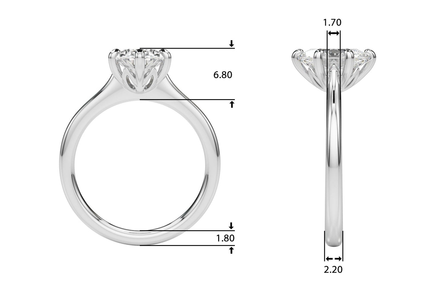 Eve Oval Solitaire Engagement Ring