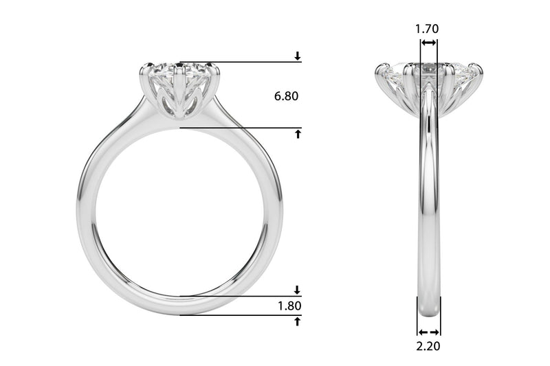 Eve Oval Solitaire Engagement Ring
