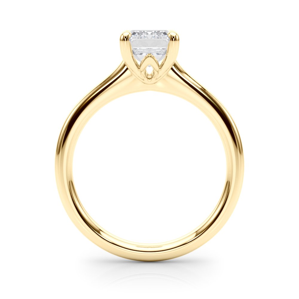 Lia Emerald Cut Solitaire Engagement Ring