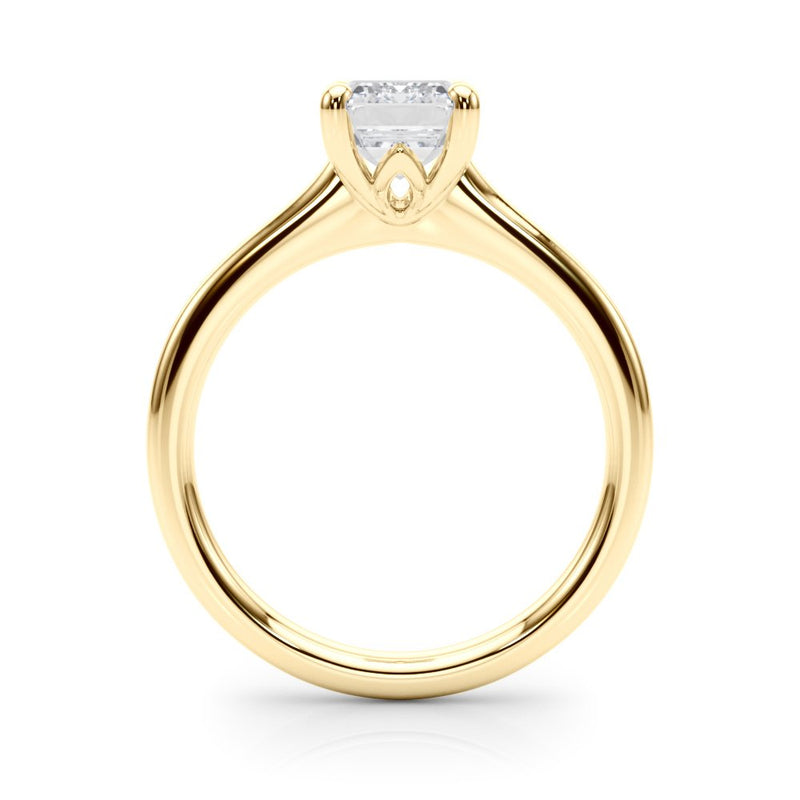 Lia Emerald Cut Solitaire Engagement Ring