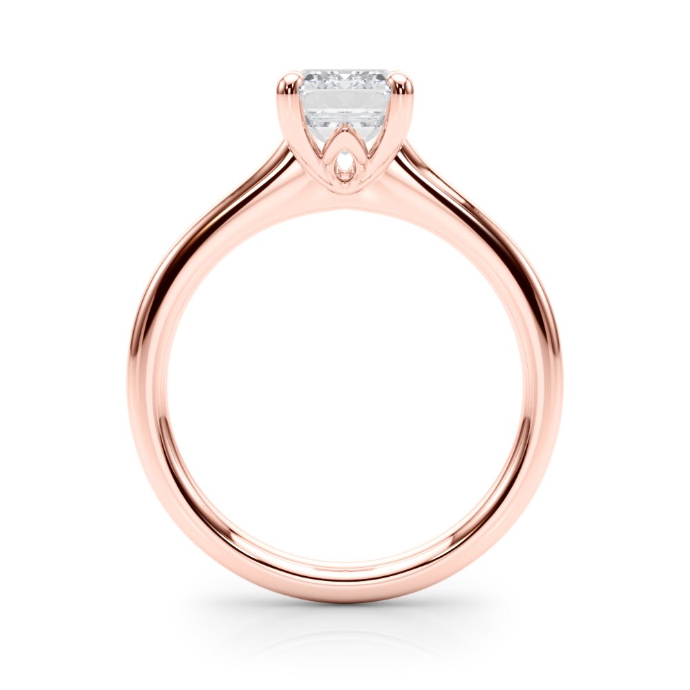 Lia Emerald Cut Solitaire Engagement Ring
