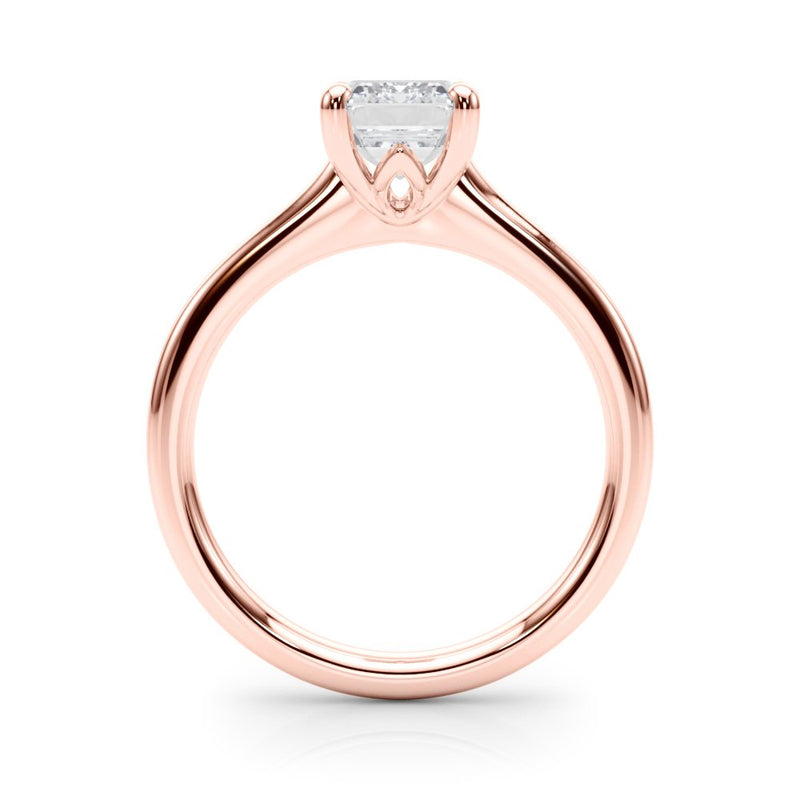 Lia Emerald Cut Solitaire Engagement Ring