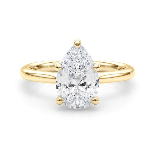 Nora Pear Solitaire Engagement Ring