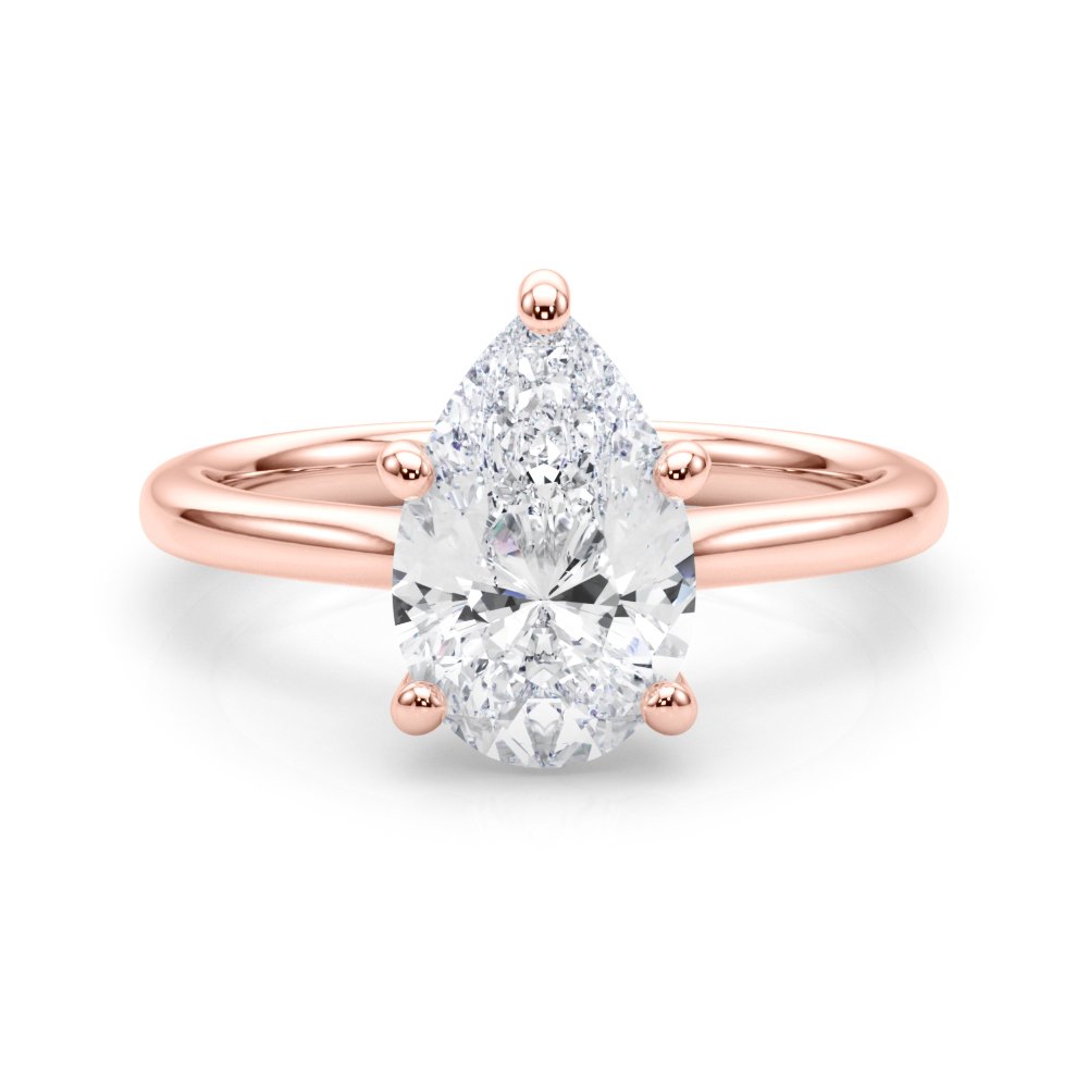 Nora Pear Solitaire Engagement Ring