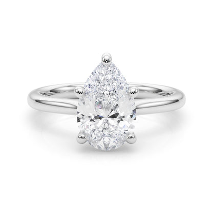 Nora Pear Solitaire Engagement Ring