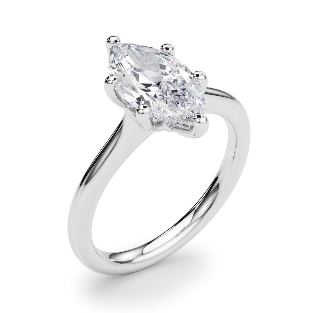 Lola Marquise Solitaire Engagement Ring