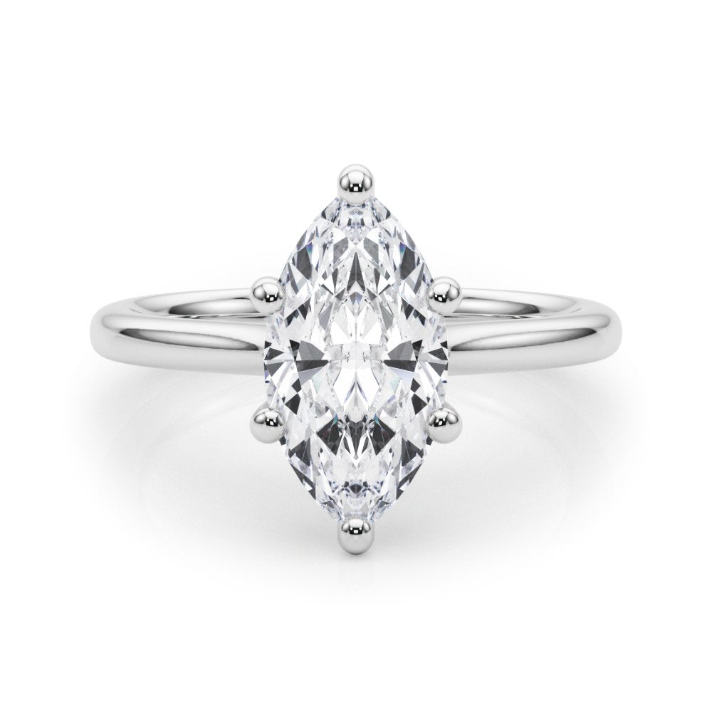 Lola Marquise Solitaire Engagement Ring