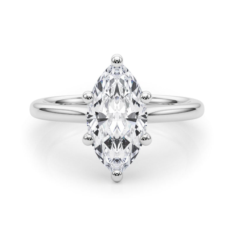 Lola Marquise Solitaire Engagement Ring