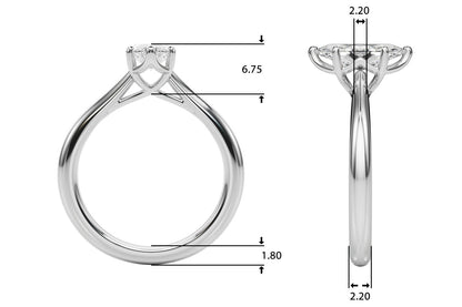 Mila Marquise Solitaire Engagement Ring
