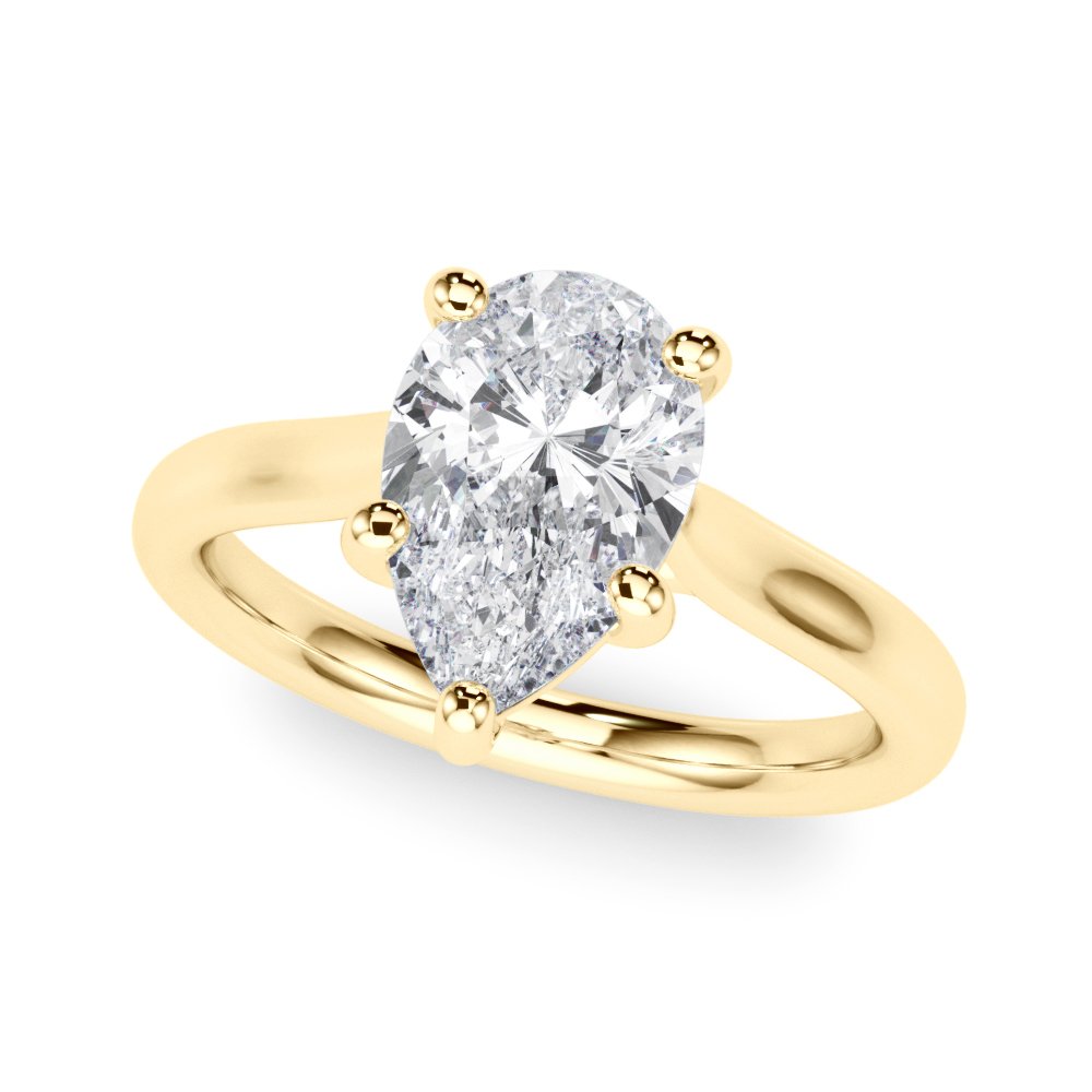 Maya Pear Solitaire Engagement Ring