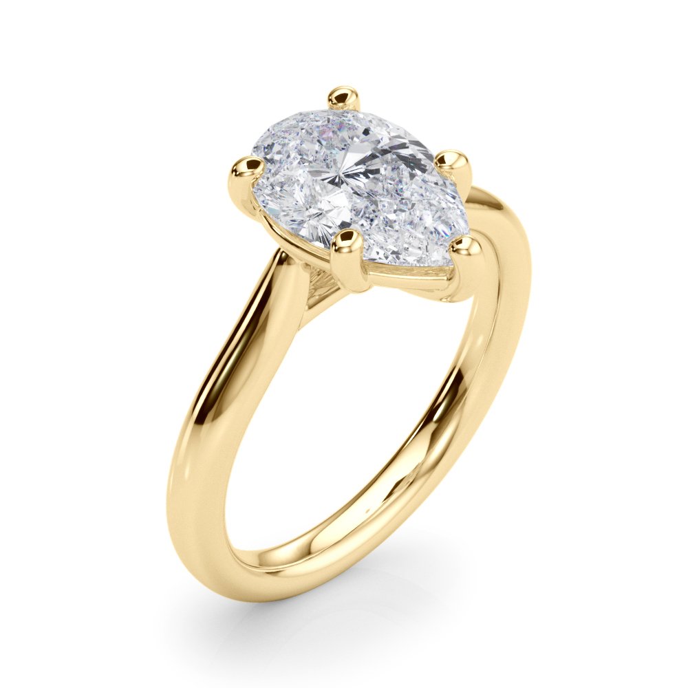 Maya Pear Solitaire Engagement Ring