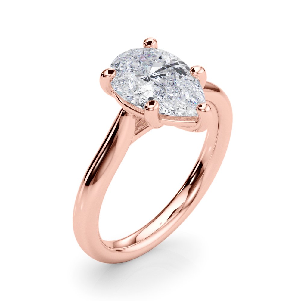 Maya Pear Solitaire Engagement Ring