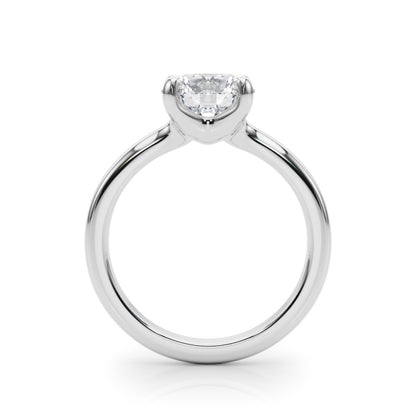 Rose Round Solitaire Engagement Ring